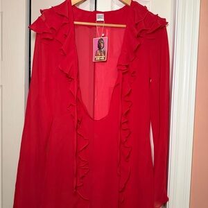 Strawberry Milk Mob Vibrant Red Dress